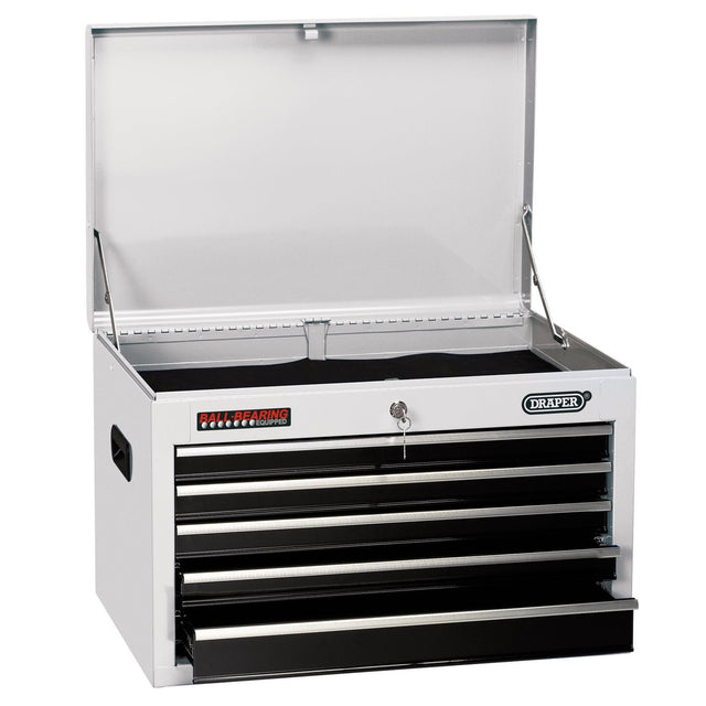 Draper Tool Chest, 5 Drawer, 26", White - TC5D/W - Farming Parts