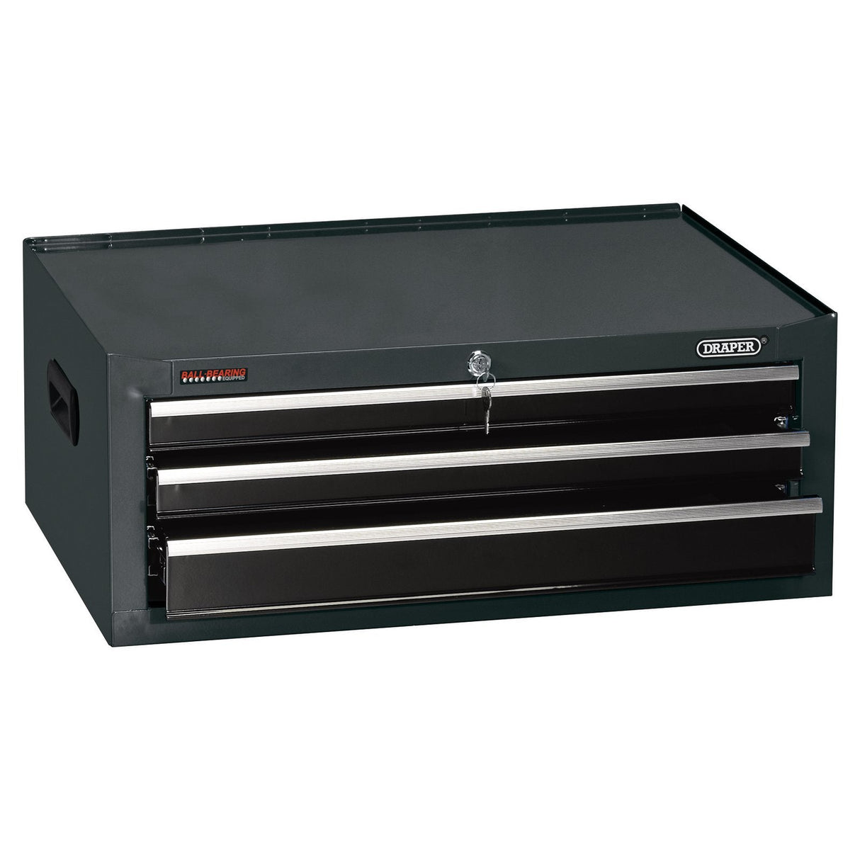 Draper Intermediate Tool Chest, 3 Drawer, 26", Black - TIC3D/BK - Farming Parts