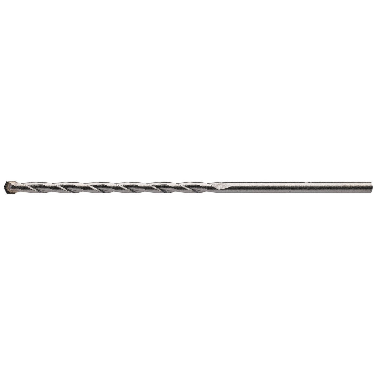 A Draper Masonry Drill Bit, 5 x 150mm - MD12PB, featuring a tungsten carbide single metal composition with a spiral fluted design and a pointed tip, shown against a white background.