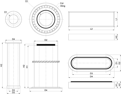 Outer Air Filter for John Deere – Durable Dust Protection - AR80652