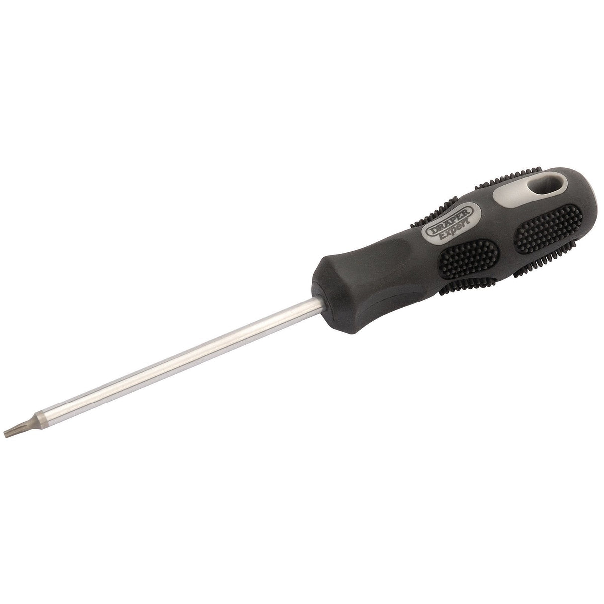 The Draper Tx-Star® Driver, T6 X 75mm Long - 970TX features a soft grip handle and a metal shaft designed for comfort and precision.