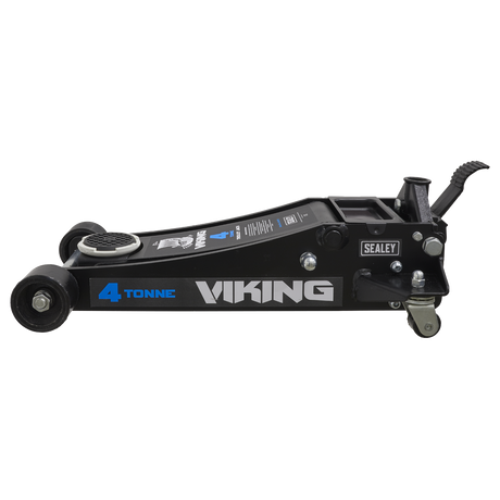 Viking Professional Trolley Jack 4 Tonne Low Profile with Rocket Lift - 4040TB - Farming Parts