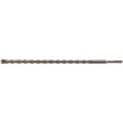 A long, 18.0 x 450mm Draper Sds+ Masonry Drill with a narrow shank and pointed tip, designed for use with power drills.