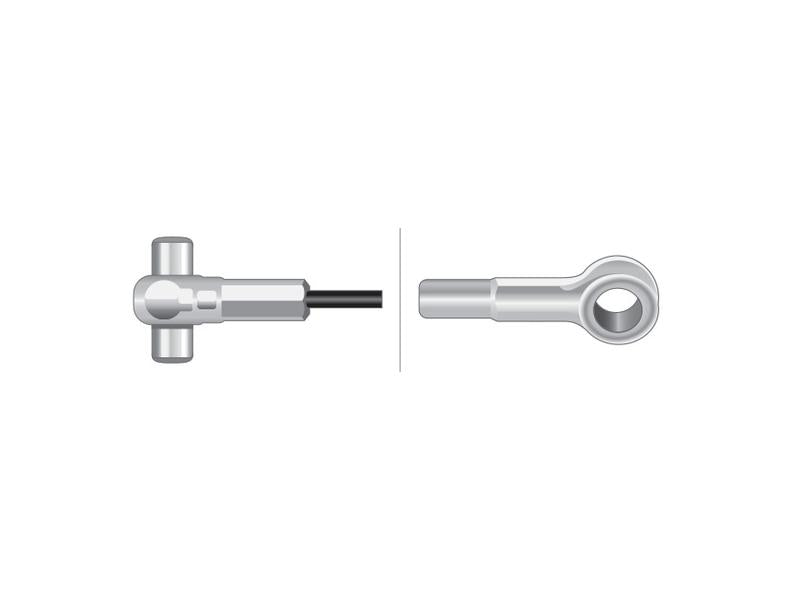 Sparex Brake Cable - Length: 828mm, Outer cable length: 470mm. | S.43470 - Product Image 2