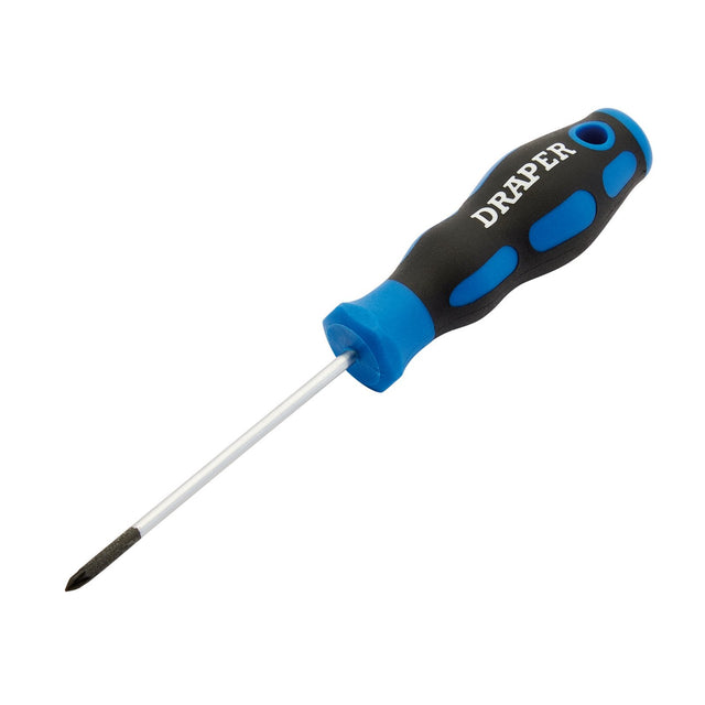 Draper Soft Grip Pz Type Screwdriver, No.0 X 75mm - 865PZ - Farming Parts
