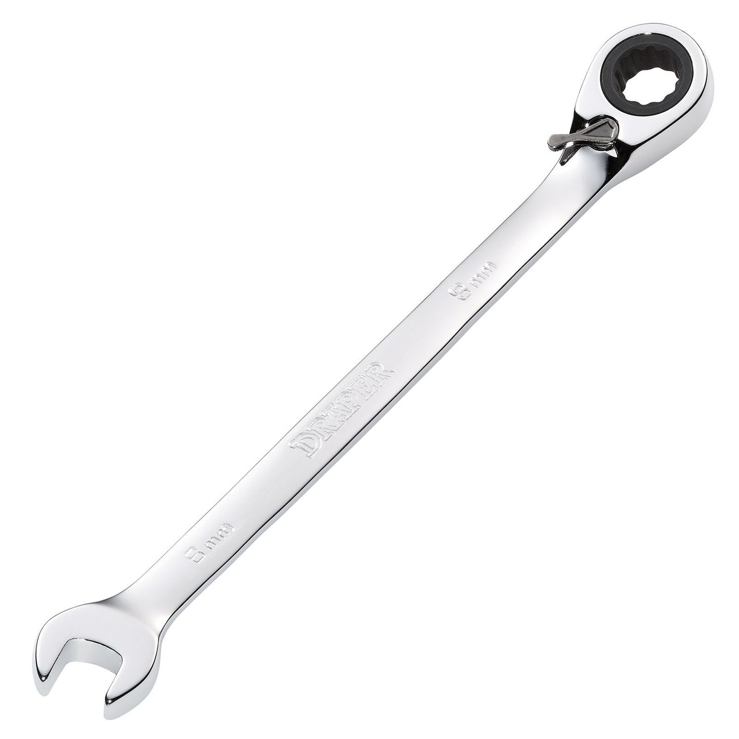 Draper Hi-Torq® Metric Reversible Ratcheting Combination Spanner, 8mm - 8230RMMB - Farming Parts