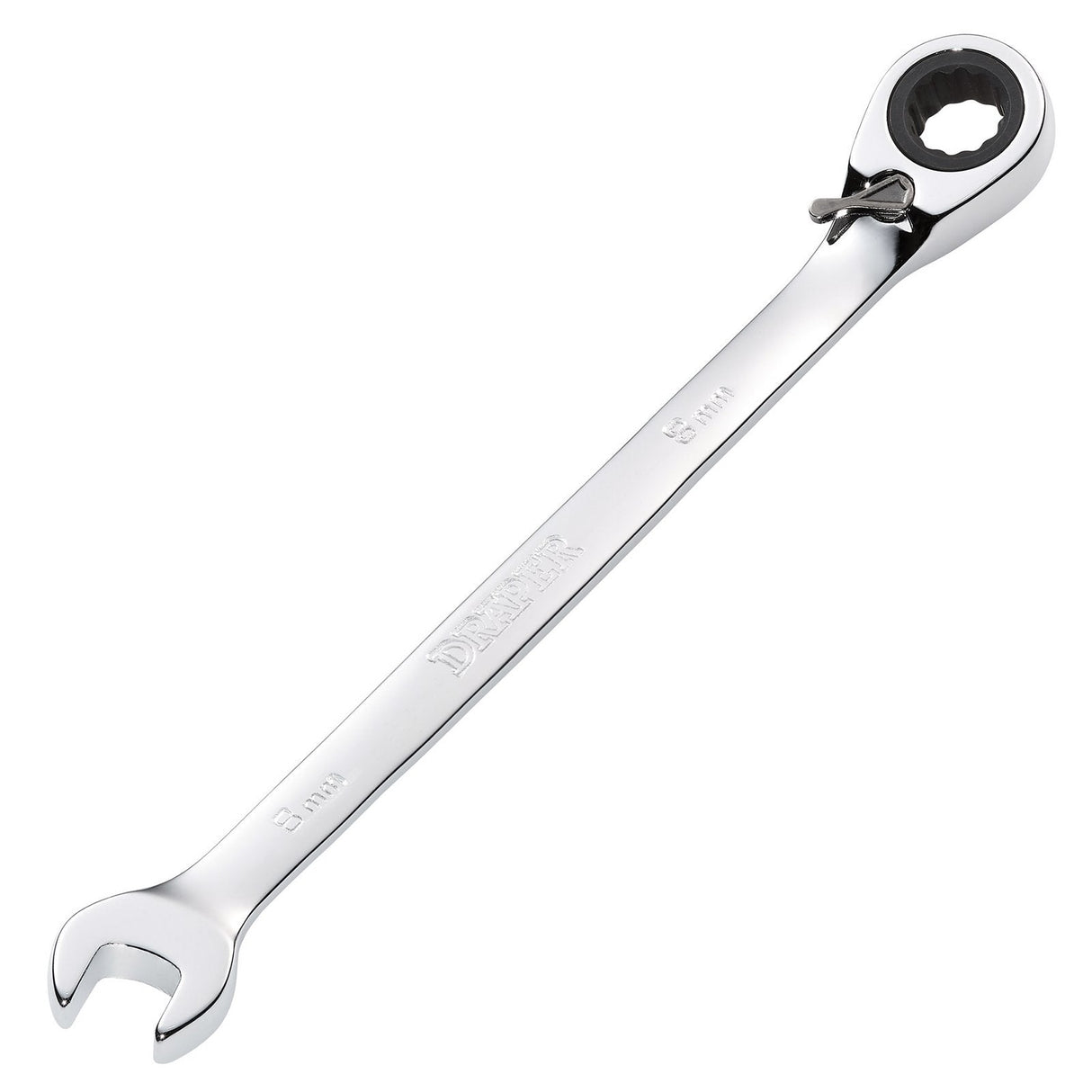 Draper Hi-Torq® Metric Reversible Ratcheting Combination Spanner, 8mm - 8230RMMB - Farming Parts