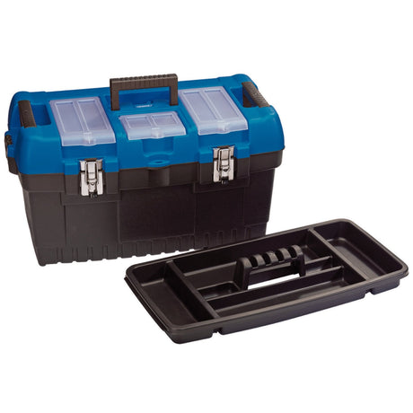 Draper Large Tool Box With Tote Tray, 564mm - TB564 - Farming Parts