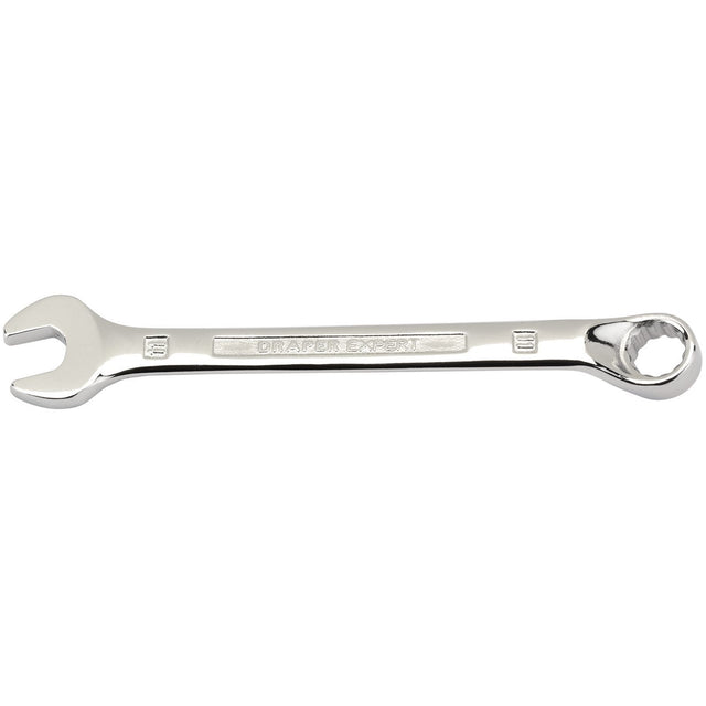 The Draper Hi-Torq® Combination Spanner, 11mm - 8224MM, from the reputable Draper brand, is crafted from durable chrome vanadium steel. It features an open-end on one side and a box-end on the other and meets DIN3113 Specifications. Part of the Draper Expert HI-TORQ range, it is showcased against a white background.
