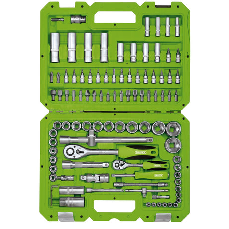 Draper Metric Socket Set, 1/4&#8221; And 1/2&#8221; Sq. Dr. (100 Piece) - TKD100M - Farming Parts