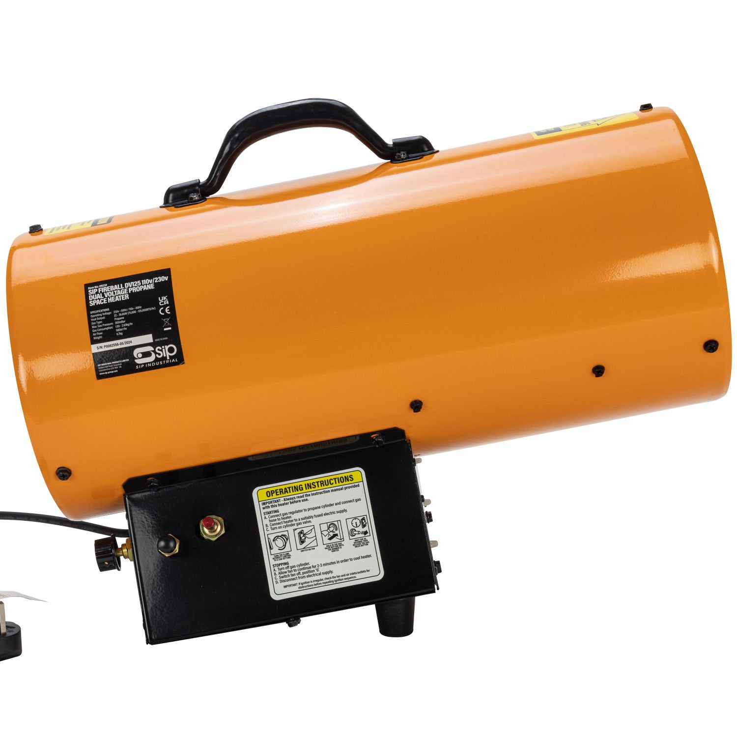 SIP FIREBALL DV125 110v/230v Propane Space Heater - IP-09232