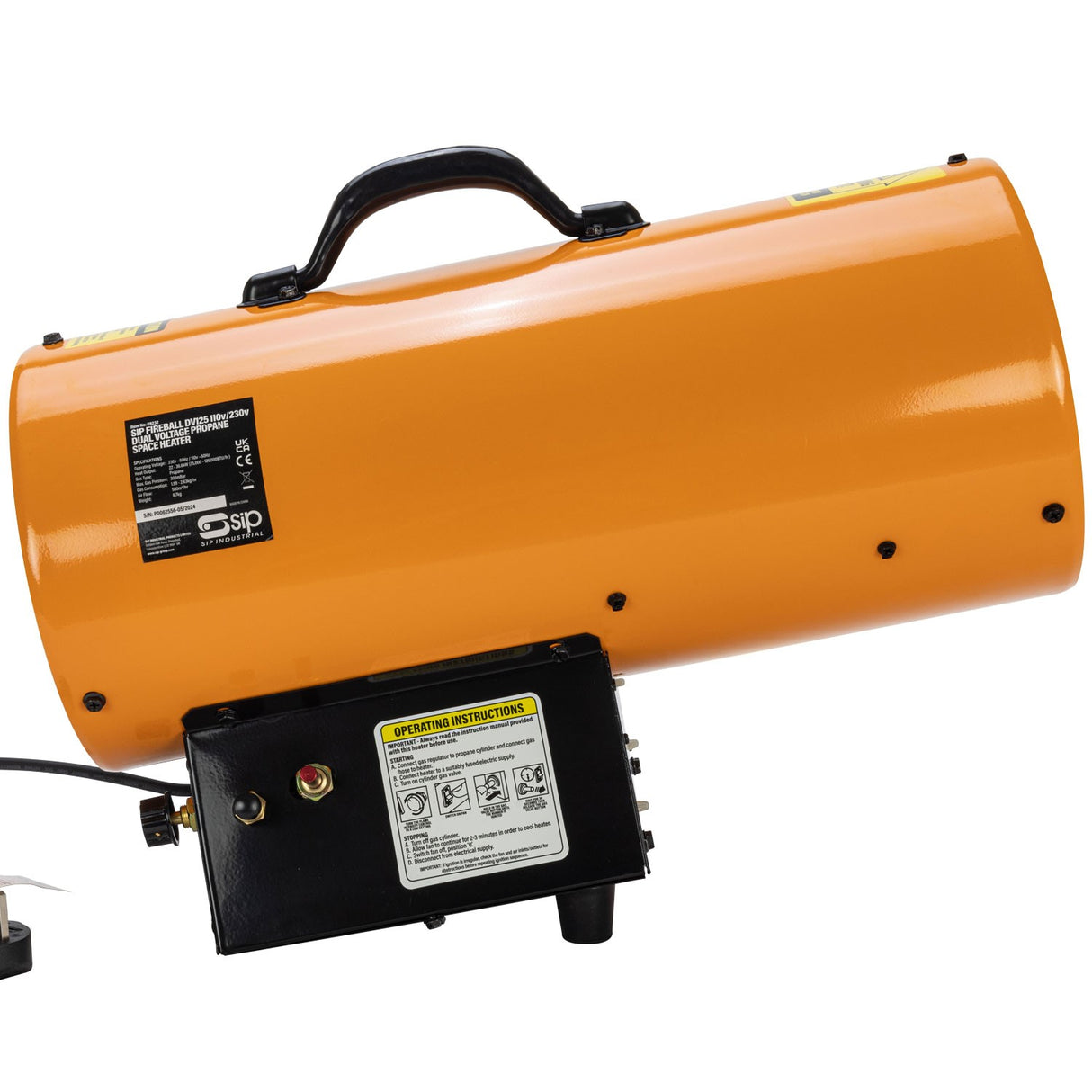 SIP FIREBALL DV125 110v/230v Propane Space Heater - IP-09232