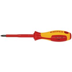 Knipex 98 25 02 Vde Insulated Pozidriv® Screwdriver, Pz2 X 100Mm | 98 25 02