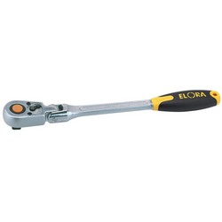 Draper Elora Quick Release Soft Grip Reversible Ratchet With Flexible Head, 1/2" Sq. Dr., 305mm - 770-L1GF - Farming Parts