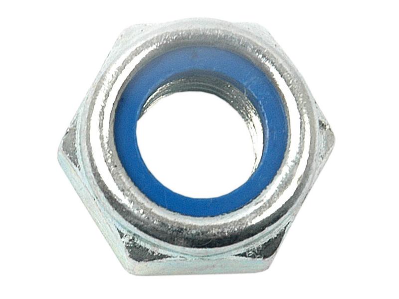 Metric Self Locking Nut M18x2.50 MM (DIN 985) Sparex Zinc Plated, Grade 8 - Sparex Part S.5897