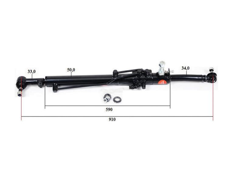 Sparex Steering Cylinder | S.59194 - Product Image 2