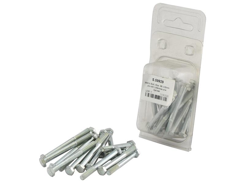 Agripak Metric Bolt M5x50mm 20-Pack Coarse Thread Fastener | S.59929