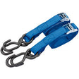 Draper Ratcheting Tie Down Straps, 2.5M X 25mm, 125Kg (2 Piece) - TDS125/B - Farming Parts