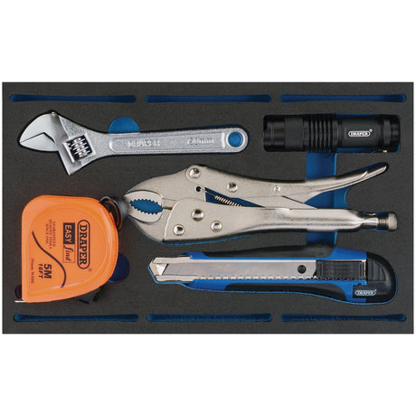 Draper Tool Kit In 1/4 Drawer Eva Insert Tray (5 Piece) - IT-EVA50 - Farming Parts