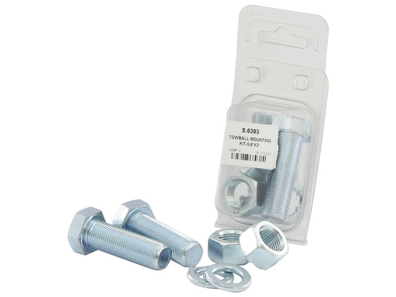 *STOCK CLEARANCE* - Agripak 2 Pcs. Towball Fastner Kit 5/8in X2'' - Sparex Part S.6393