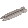 Draper Cross Slot Insert Bit, 1/4" Hex, 50mm Long, No.1 (Pack Of 2) - 50CS/2/B - Farming Parts