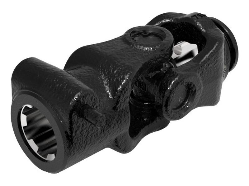 PTO Coupling (U/J Size: 32 x 76mm) Size: 1-3/8''-6 Spline, Profile: Lemon, Size: 49 x 39.5 x 4.5mm, Ref: 1b. - Sparex Part No. S.6440