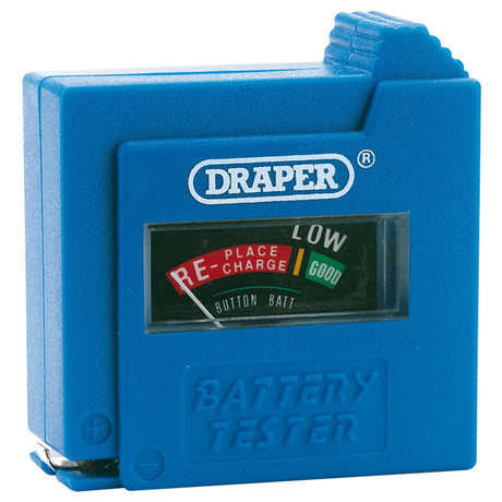 Draper 9V Multi-Purpose Battery Tester, Aaa, Aa, Aa, C, D, And Button Cell - BT1D - Farming Parts