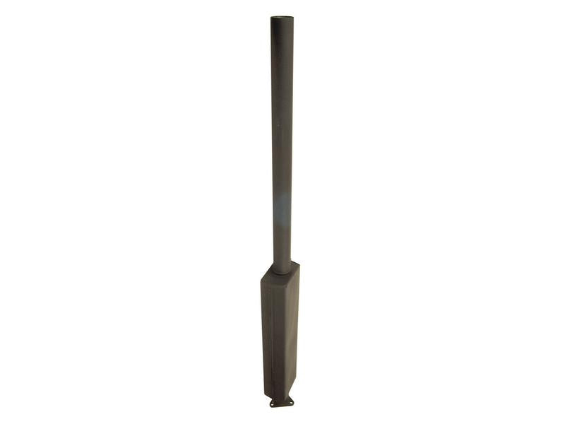 Vertical Silencer Ø47 MM Black Finish for Zetor Tractors - Sparex Part S.64539