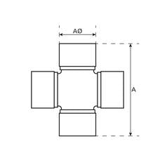 Sparex Universal Joint 27x82mm Standard Duty OEM Replacement | S.6459