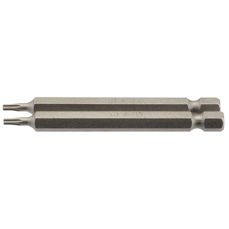 Draper Tx-Star® Insert Bit, 1/4" Hex, 75mm Long, T8 (Pack Of 2) - 75TX/2/B - Farming Parts