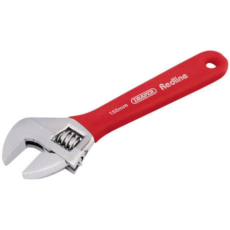 Draper Redline Soft Grip Adjustable Wrench, 150mm, 19mm - RL-AWSG/B - Farming Parts