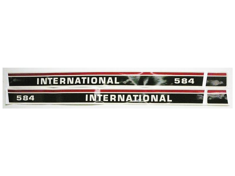 Decal Set - Case IH / International Harvester IH 584 - Sparex Part No. S.67756