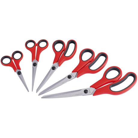 Draper Redline Household Scissor Set (5 Piece) - RL-SS/5 - Farming Parts