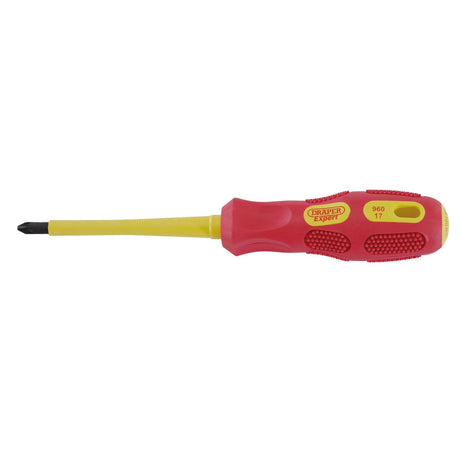 Draper Vde Approved Fully Insulated Pz Type Screwdriver, No.2 X 100mm - 960PZ - Farming Parts