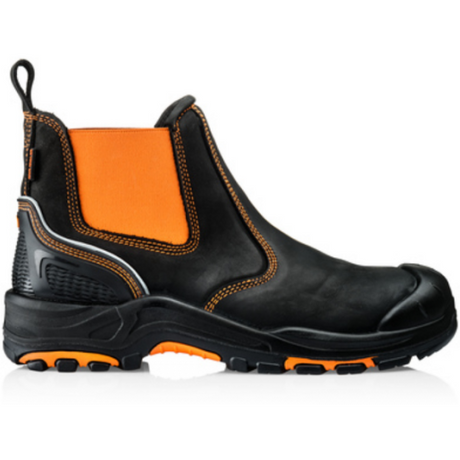 *STOCK CLEARANCE* - UK Size 6, 12 & 13 - Buckler Safety Dealer Boot – Hi-Viz Waterproof Work Boots | BVIZ3OR