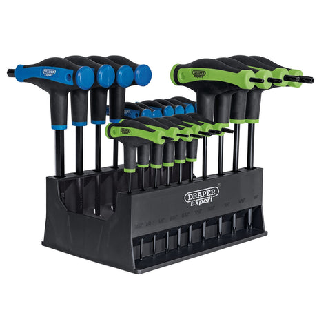 Draper Expert Tx-Star® & Hex Soft Grip Metric T-Handle Key Set (20 Piece) - THEX/TTX/20 - Farming Parts