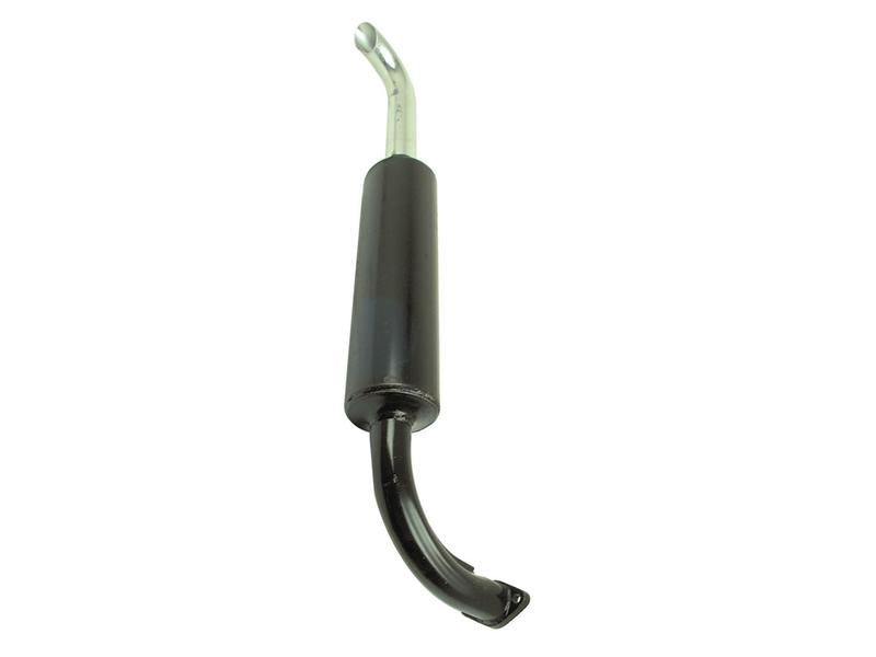 Vertical Silencer 110 MM Black with Silver Pipe - Sparex Part S.71925