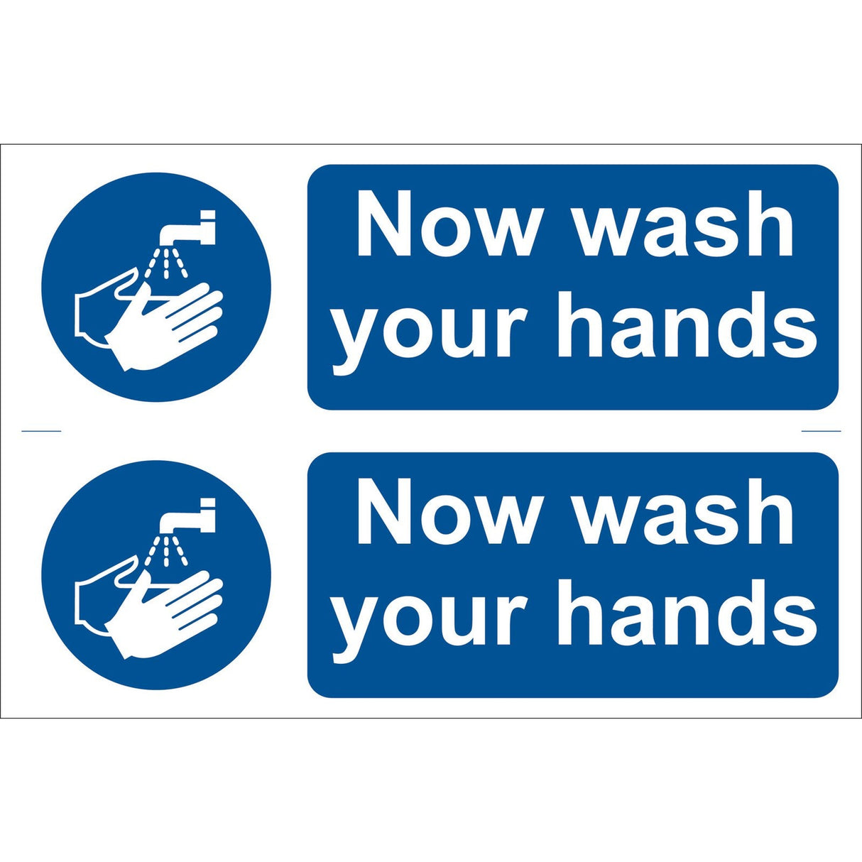 Draper Wash Your Hands' Mandatory Sign (Pack Of 2) - SS14 - Farming Parts