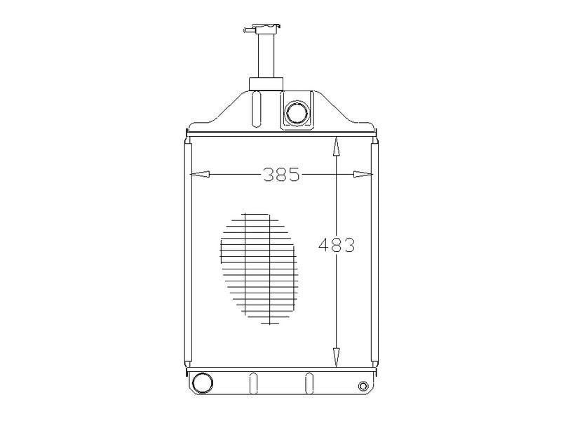 Sparex Radiator | S.73829 - Product Image 3