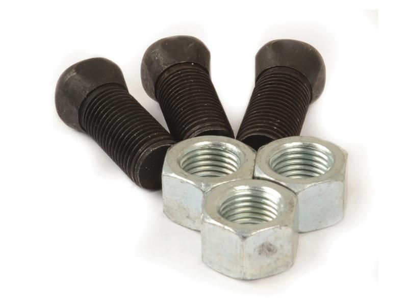 Sparex Conical Head Bolt 4 Flats With Nut TC4M M12x32mm | S.76051