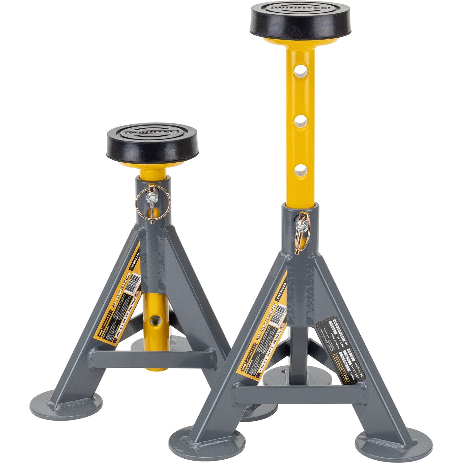 WINNTEC® 3 Ton Low-Profile Pin Jack Stands - IP-09850
