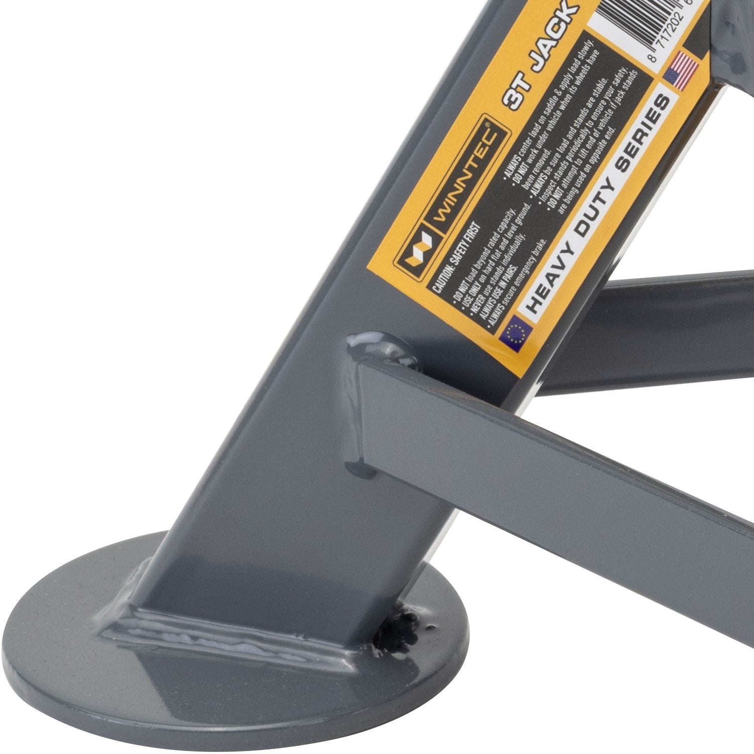 WINNTEC® 3 Ton Low-Profile Pin Jack Stands - IP-09850
