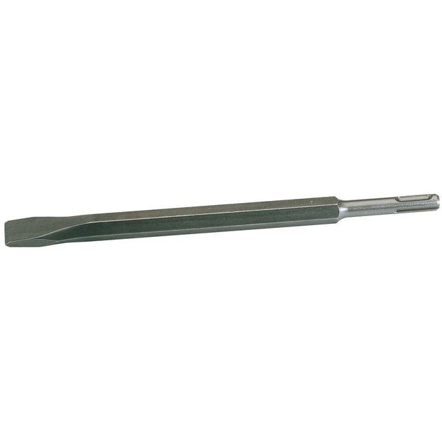 A Draper SDS+ Flat Chisel, 20mm - APT5PA, with a hexagonal shank and flat blade, compatible with SDS+ hammer drills, on a white background.