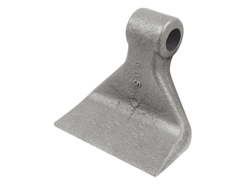 Hammer Flail, Top width: 40mm, Bottom width: 120mm, Hole Ø: 16.5mm, Radius 110mm - Replacement for Omarv, Celli, Kuhn, Sicma To fit as: CL00323 - Sparex Part No. S.78008
