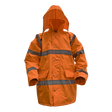Hi-Vis Orange Motorway Jacket with Quilted Lining - X-Large - 806XLO - Farming Parts