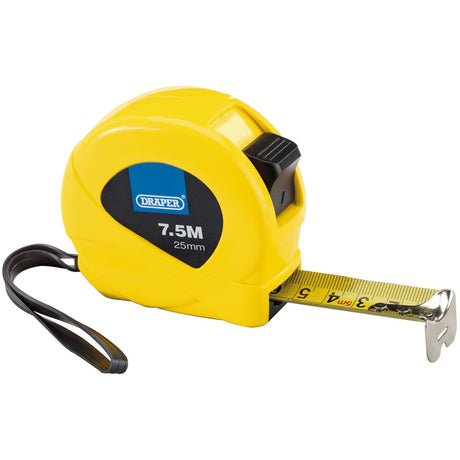 Draper Measuring Tapes, 7.5M/25Ft X 25mm, 3 Colours (Dispenser Of 12) - HVMT/DBOX12 - Farming Parts