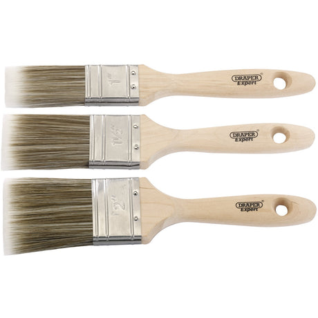 Draper Expert Paint Brush Set (3 Piece) - PB/BIR/100S/SET - Farming Parts