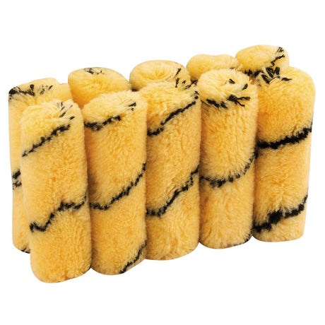 Draper Tiger Stripe Paint Roller Sleeves, 100mm (Pack Of 10) - RS-T-M10 - Farming Parts