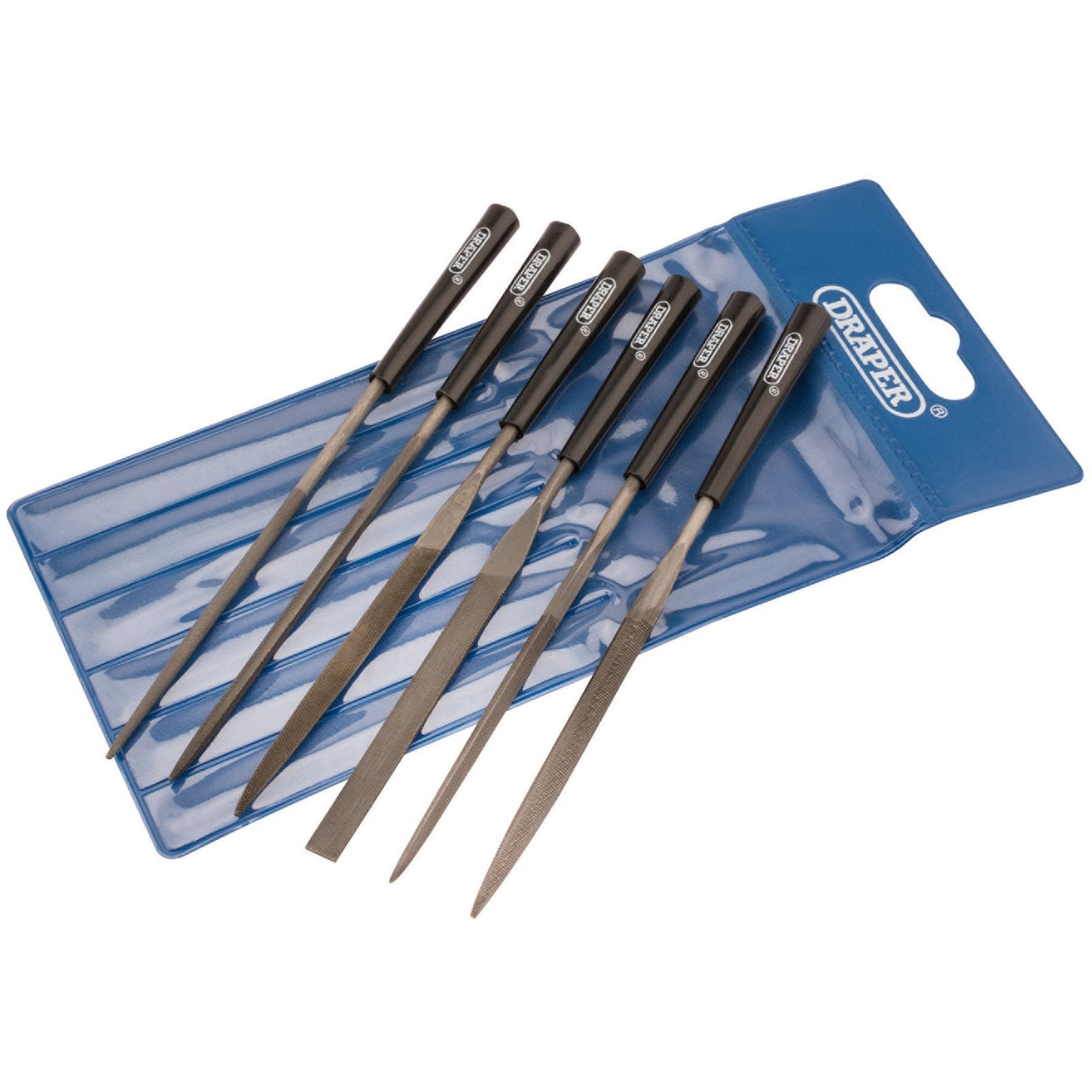 Draper Needle File Set, 140mm (6 Piece) - 4883/6D - Farming Parts