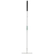 The Draper Stainless Steel Soft Grip Garden Rake - 6104SG/I, features a tubular steel handle, a black soft grip, and 14 tines.